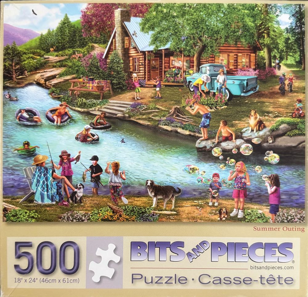 Summer Outing - Bits And Pieces puzzle collectible [Barcode 704812101886] - Main Image 2