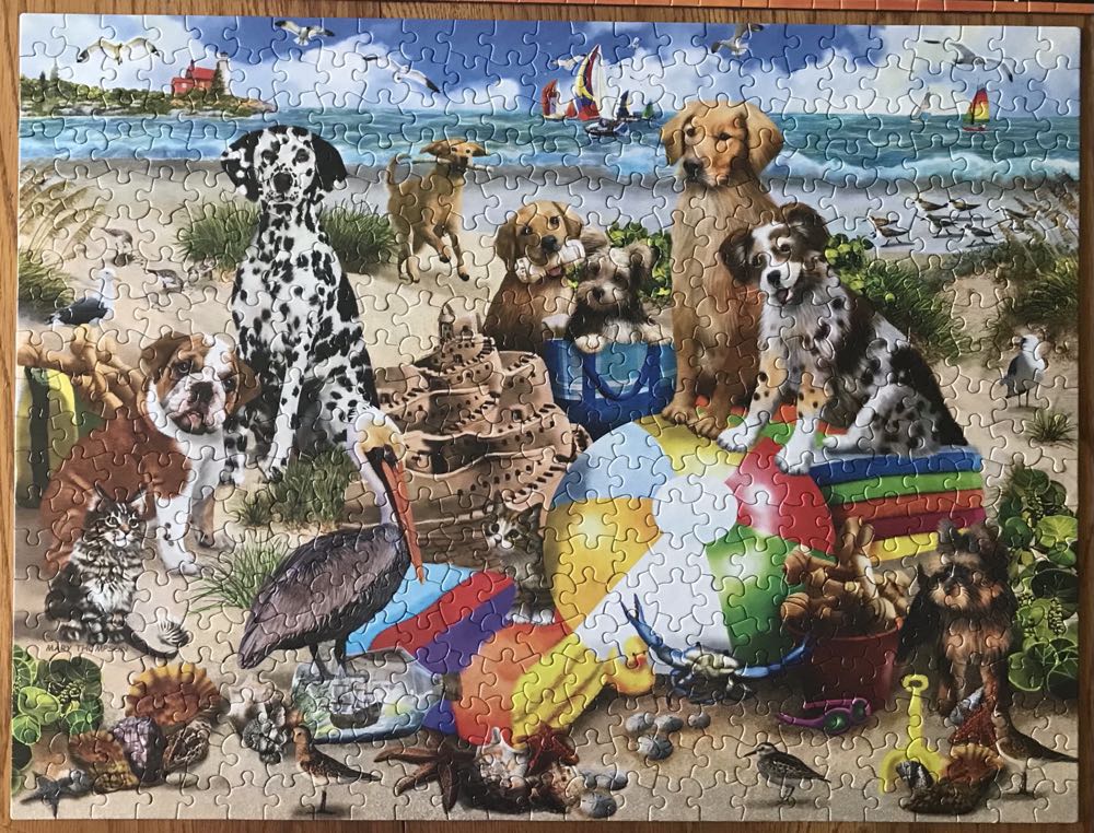 Beach Buddies - White Mountain puzzle collectible [Barcode 724819263318] - Main Image 2