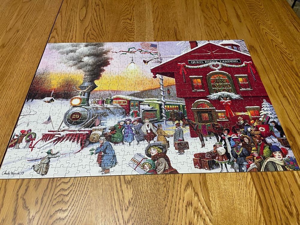 Whistle Stop Christmas - Buffalo puzzle collectible [Barcode 079346037162] - Main Image 4