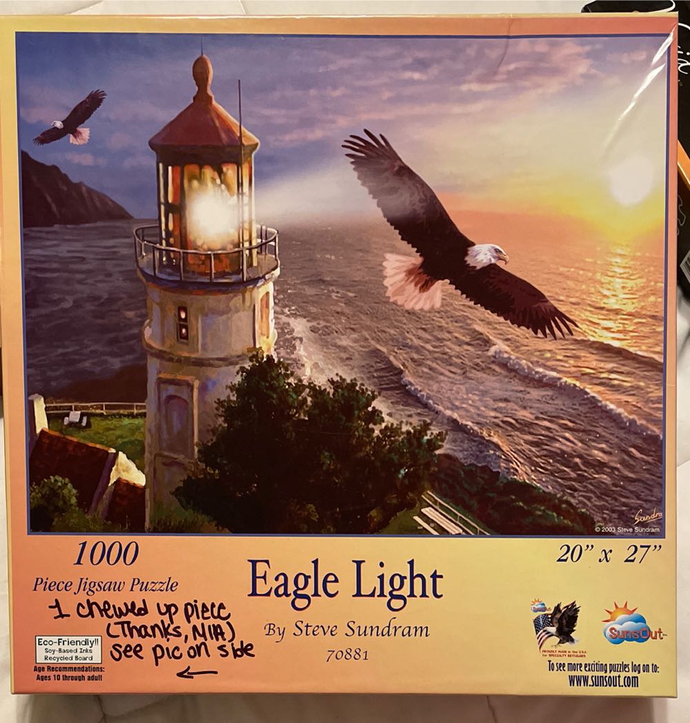 Eagle Light - SunsOut puzzle collectible [Barcode 796780708815] - Main Image 4