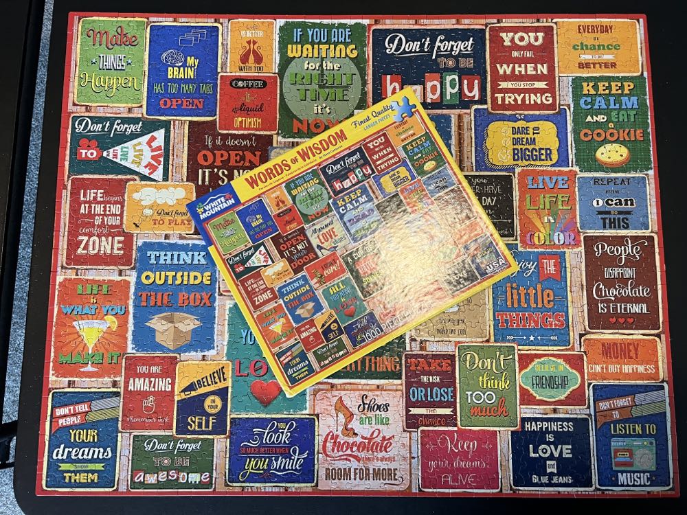 Words of Wisdom - White Mountain puzzle collectible [Barcode 724819264162] - Main Image 4