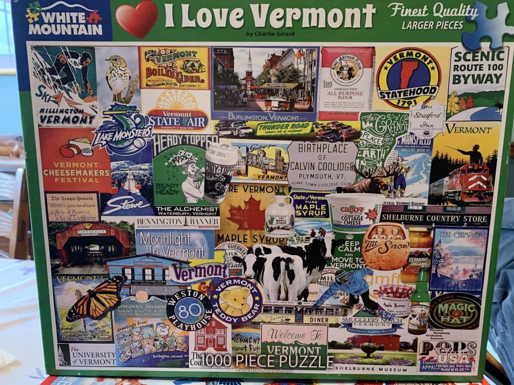 I Love Vermont - White Mountain puzzle collectible [Barcode 724819259779] - Main Image 4