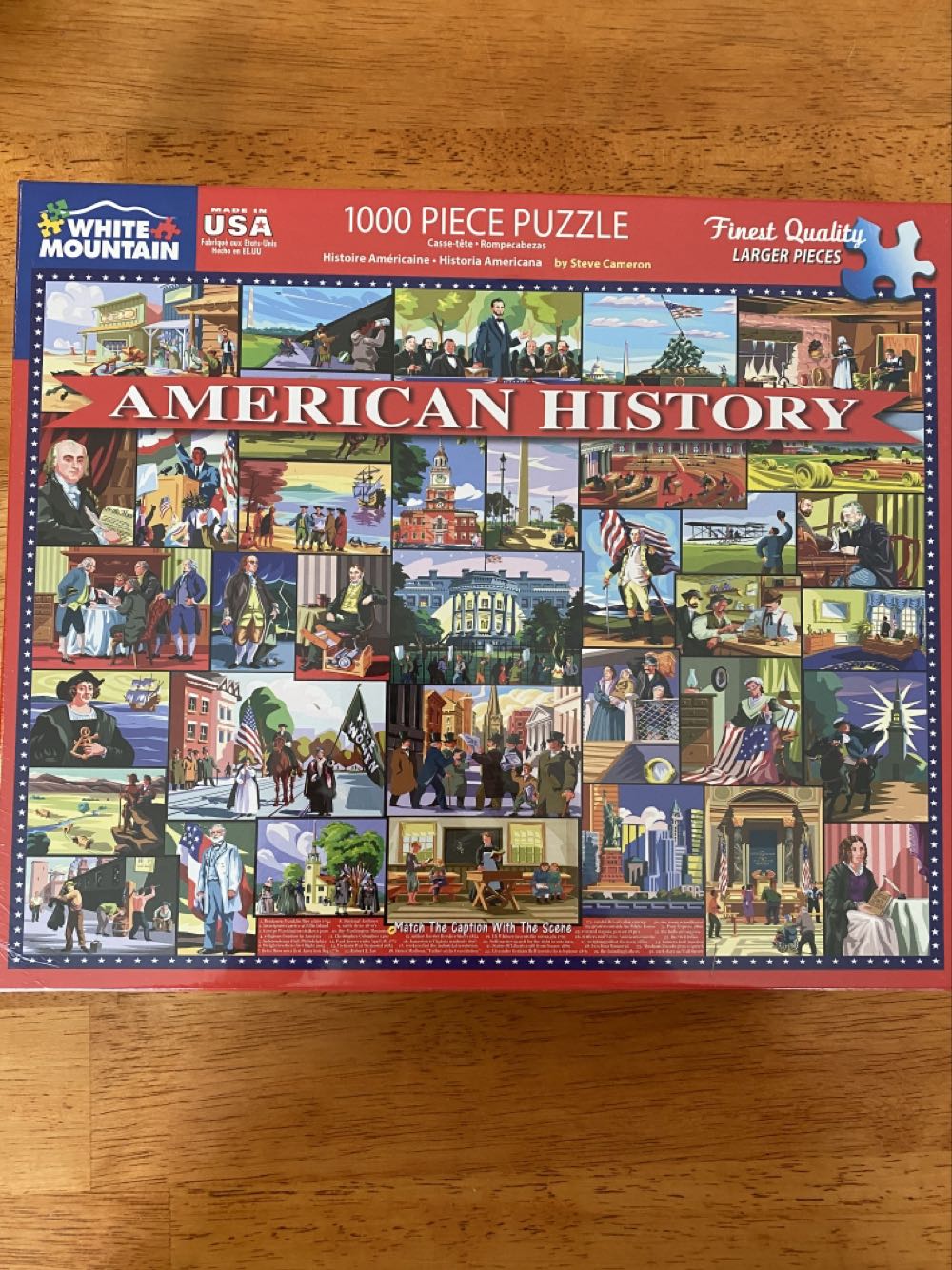 American History - White Mountain Puzzles puzzle collectible [Barcode 724819262441] - Main Image 3