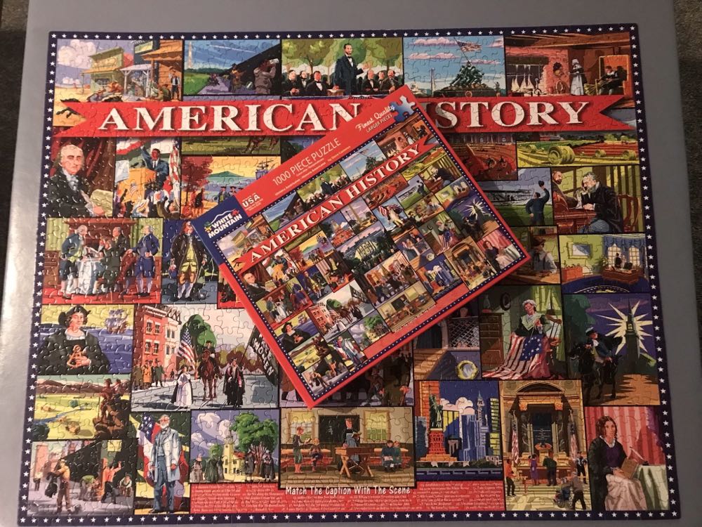 American History - White Mountain Puzzles puzzle collectible [Barcode 724819262441] - Main Image 4
