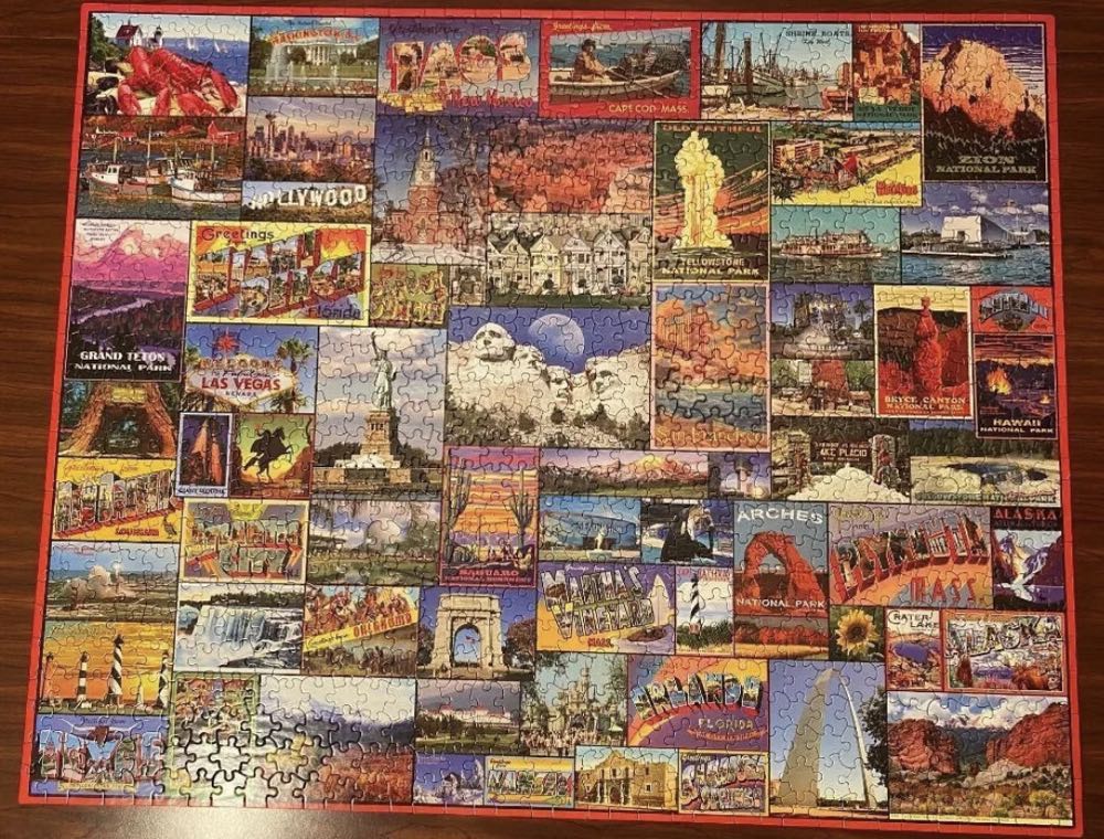 Best Places In America - White Mountain puzzle collectible [Barcode 724819257515] - Main Image 4