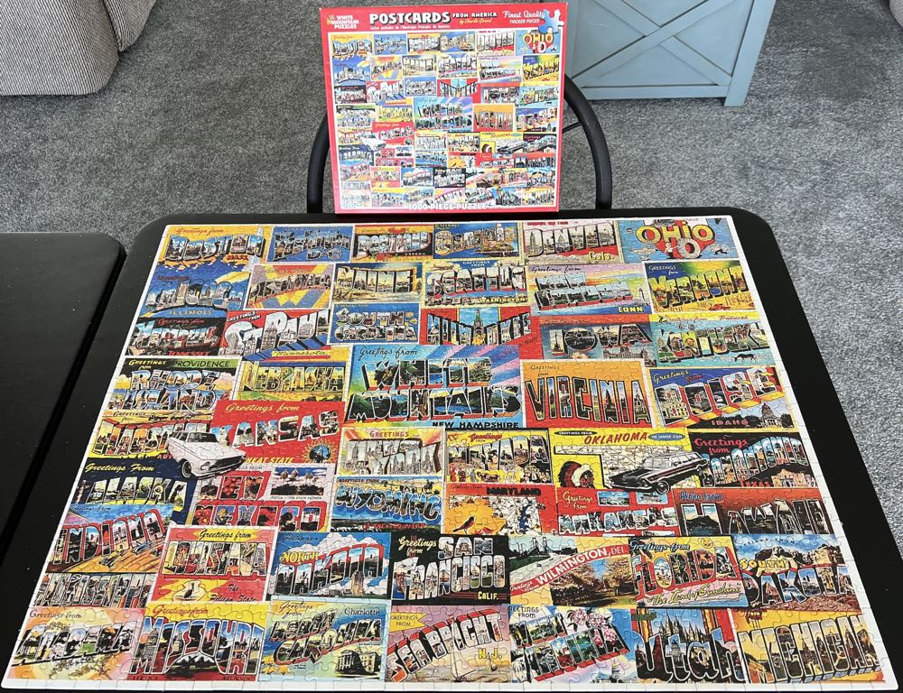 Postcards From America - White Mountain Puzzles puzzle collectible [Barcode 724819256945] - Main Image 3
