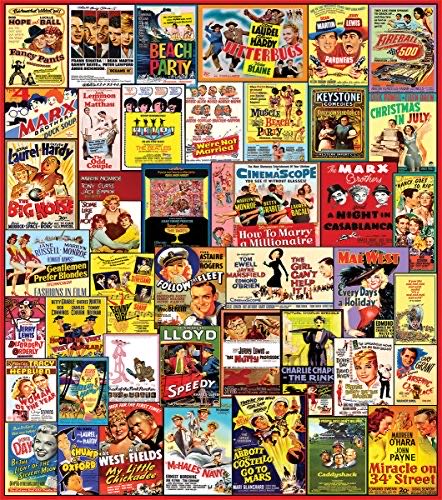Comedy Movie Posters (Traveling Puzzle) - White Mountain Puzzles puzzle collectible [Barcode 724819258055] - Main Image 1