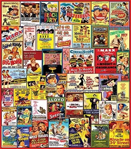 Comedy Movie Posters (Traveling Puzzle) - White Mountain Puzzles puzzle collectible [Barcode 724819258055] - Main Image 2