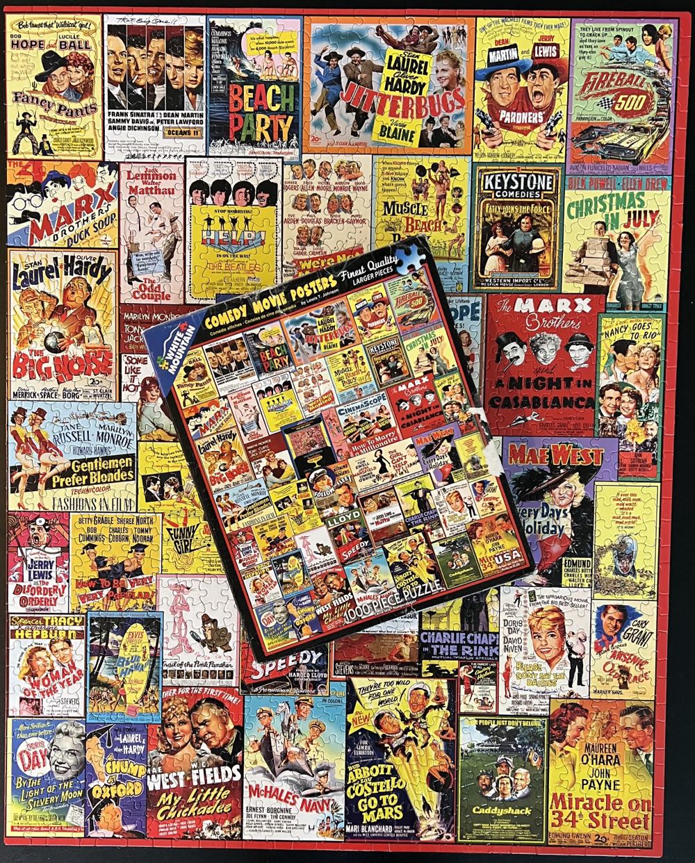 Comedy Movie Posters*- 310, 1/21/23-SOLD - White Mountain Puzzles puzzle collectible [Barcode 724819258055] - Main Image 4