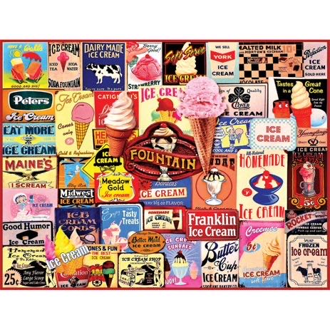 Ice Cream - White Mountain Puzzles puzzle collectible [Barcode 724819256273] - Main Image 2