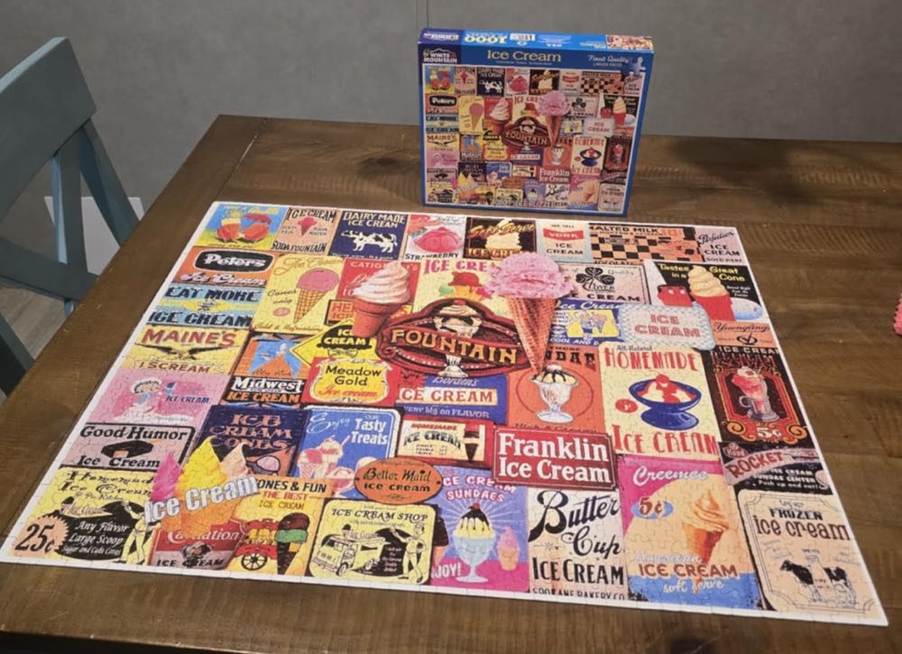 Ice Cream - White Mountain Puzzles puzzle collectible [Barcode 724819256273] - Main Image 4