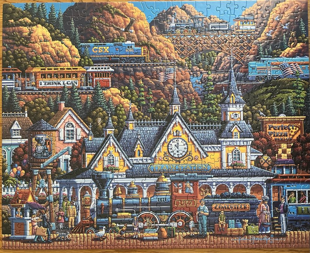 *Train Station - Dowdle Puzzles puzzle collectible [Barcode 671095204705] - Main Image 2