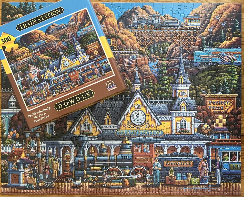 *Train Station - Dowdle Puzzles puzzle collectible [Barcode 671095204705] - Main Image 3