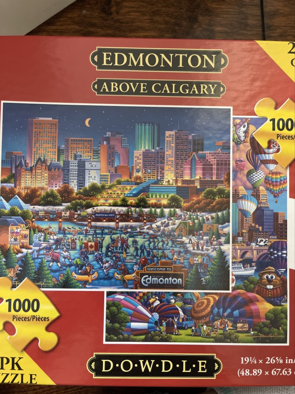 Edmonton & Above Calgary - Dowdle puzzle collectible [Barcode 671095221207] - Main Image 1