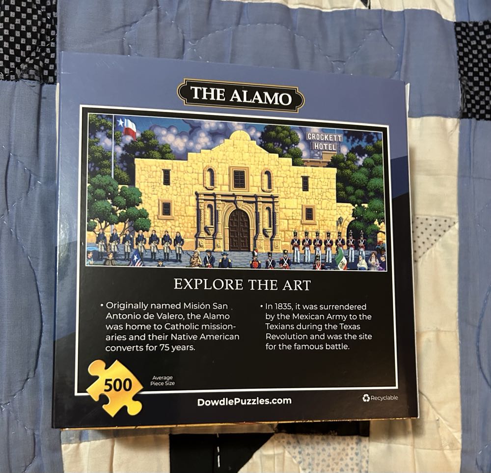 Alamo, The - Dowdle puzzle collectible [Barcode 671095202220] - Main Image 3