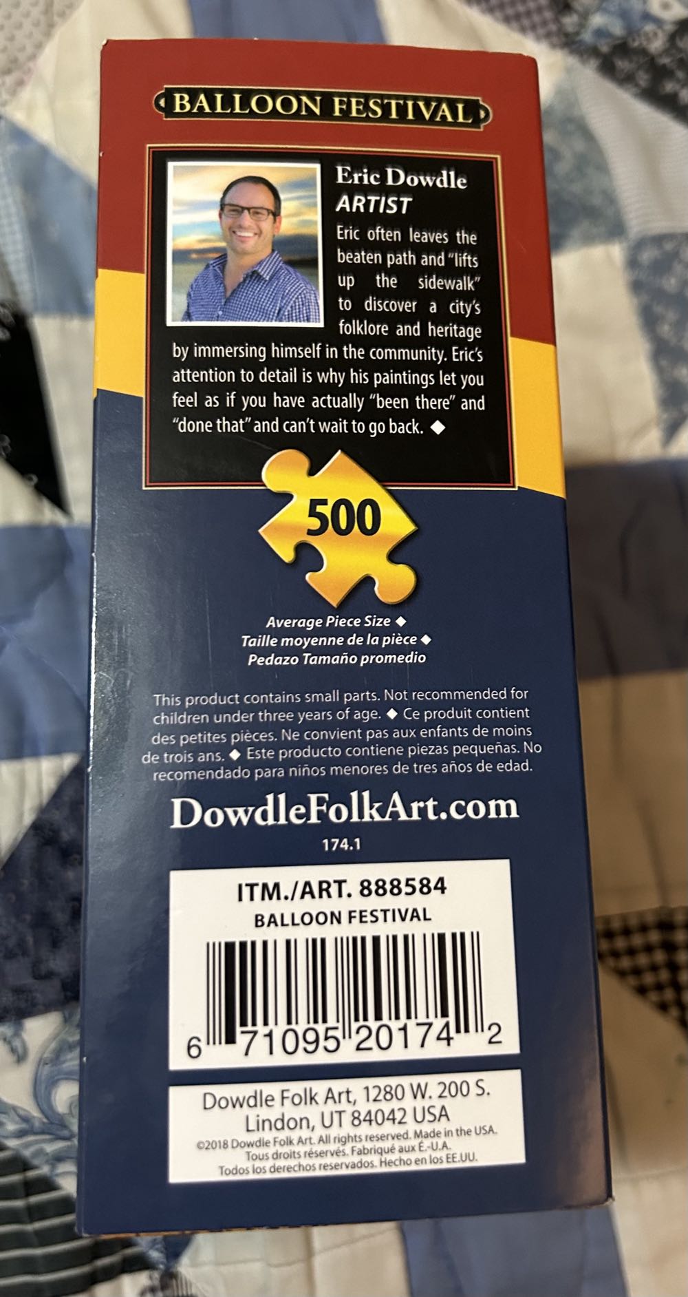 Balloon Festival - Dowdle puzzle collectible [Barcode 671095201742] - Main Image 3