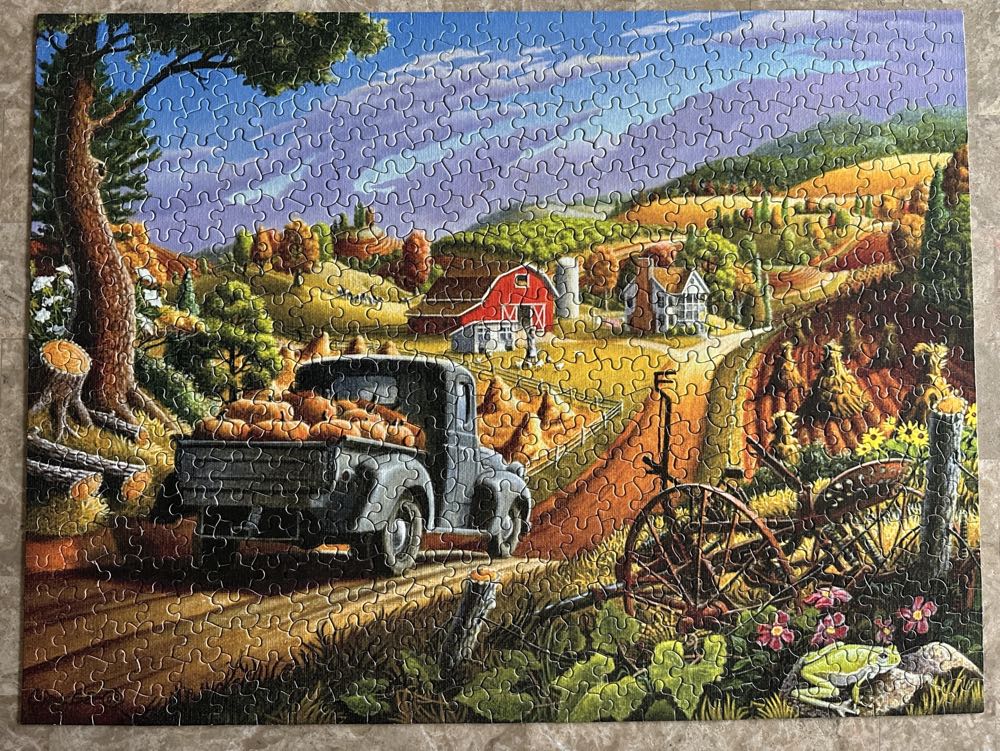 Pumpkin Farm - Ceaco puzzle collectible [Barcode 021081240277] - Main Image 3