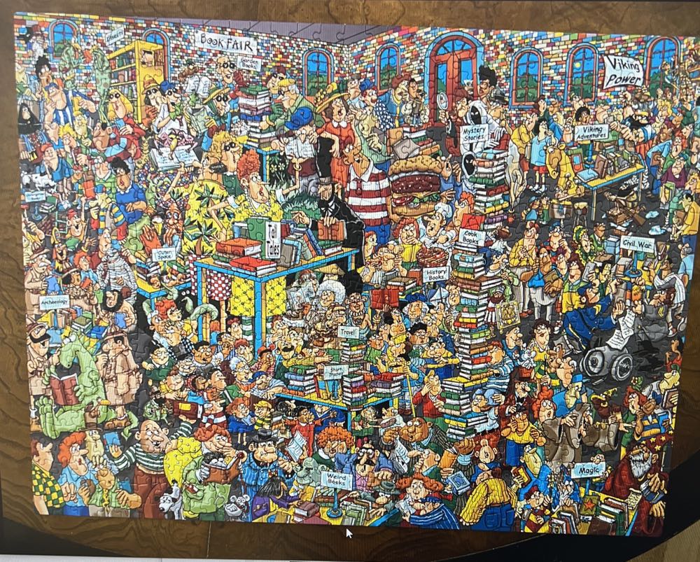 Book Fair - Ceaco puzzle collectible [Barcode 021081291545] - Main Image 2