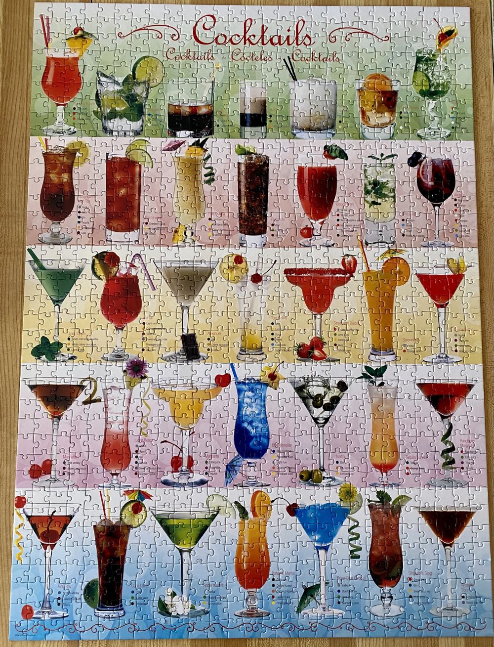 Cocktails - Eurographics puzzle collectible [Barcode 628136605885] - Main Image 2