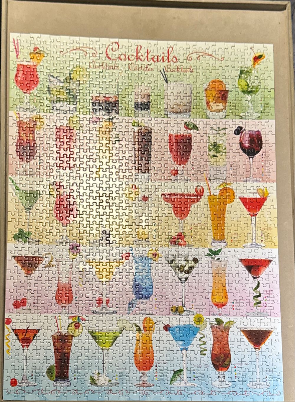 Cocktails - Eurographics puzzle collectible [Barcode 628136605885] - Main Image 4
