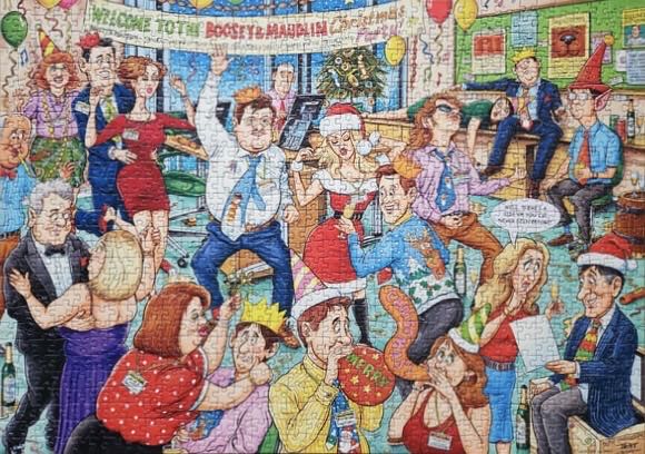 Office Christmas Party - Ravensburger puzzle collectible [Barcode 4005556197699] - Main Image 3