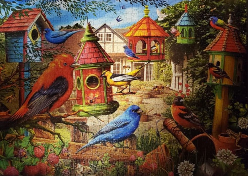 Birdhouse Garden - Vermont Christmas Co 🇺🇸 puzzle collectible [Barcode 819273021120] - Main Image 3