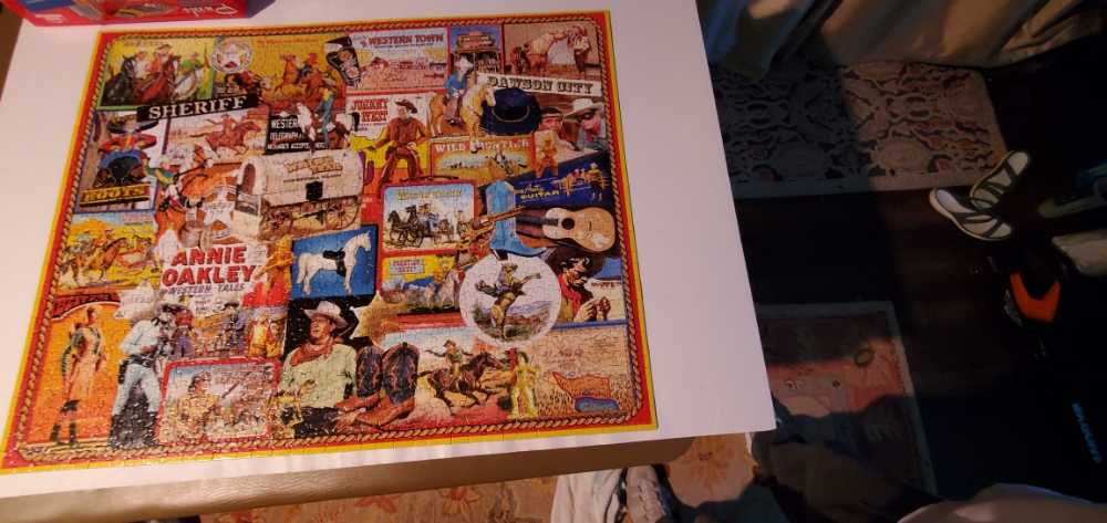 Cowboys - White Mountain puzzle collectible [Barcode 724819262823] - Main Image 3