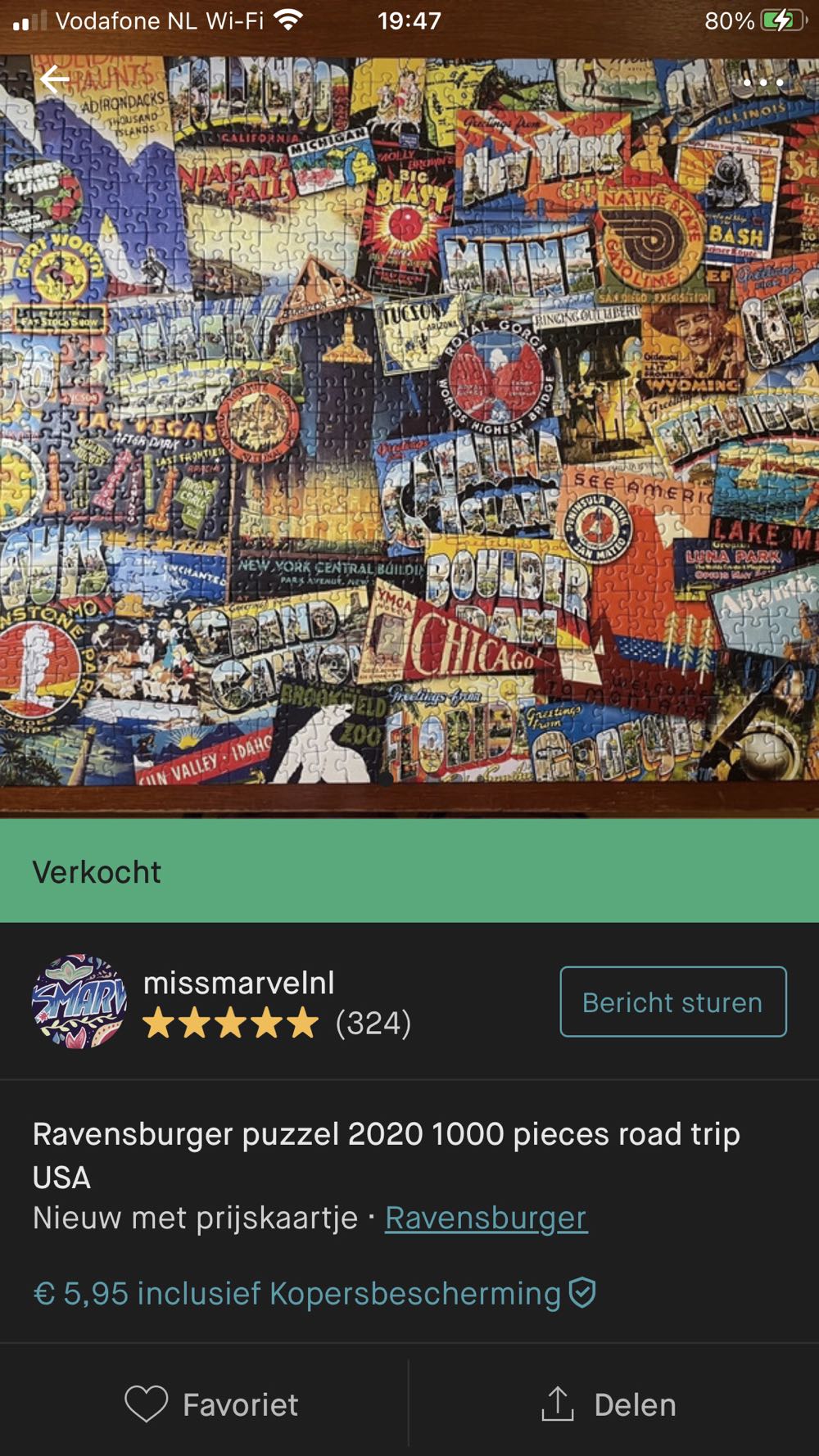 Road Trip USA - Ravensburger puzzle collectible [Barcode 4005556820696] - Main Image 4