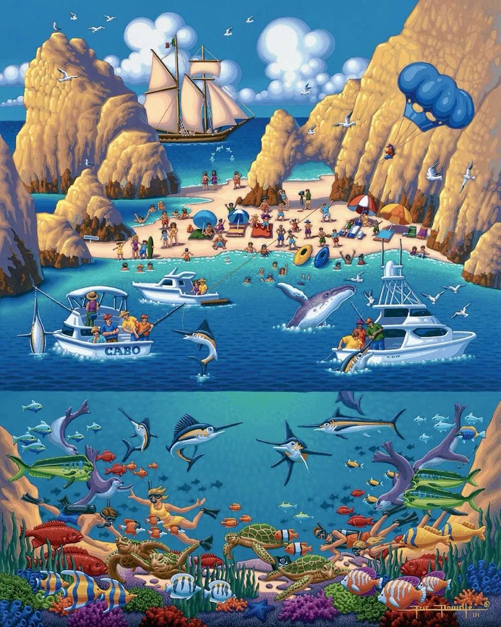 Cabo San Lucas - Dowdle puzzle collectible [Barcode 671095003131] - Main Image 2