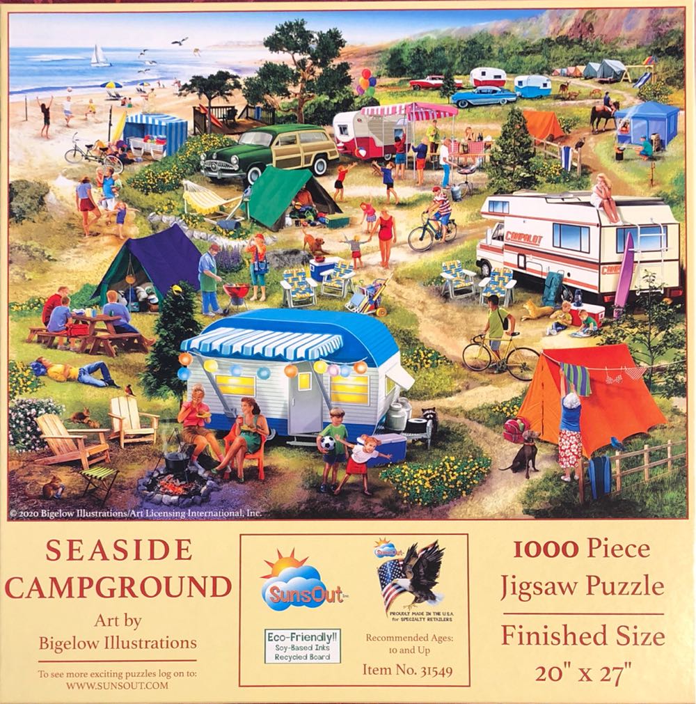 Seaside Campground - SunsOut puzzle collectible [Barcode 796780315495] - Main Image 2