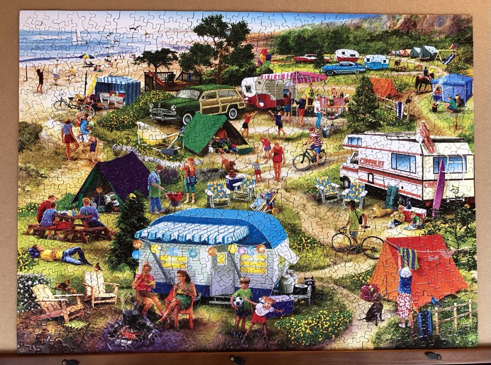 Seaside Campground - SunsOut puzzle collectible [Barcode 796780315495] - Main Image 3
