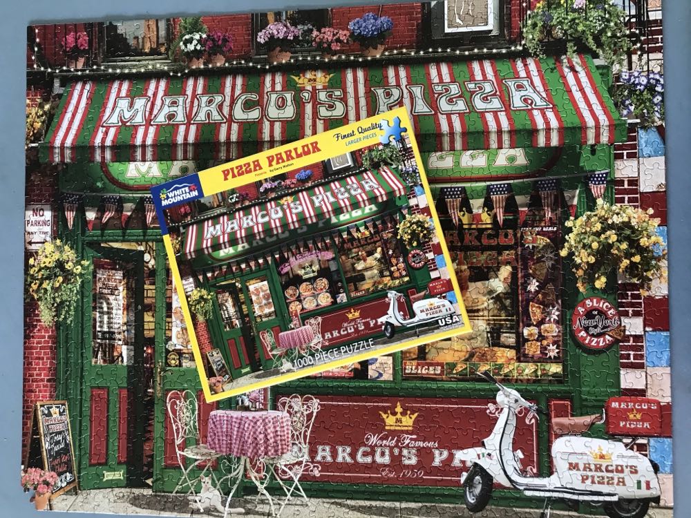 Pizza Parlor - Work & Sell - White Mountain puzzle collectible [Barcode 724819263905] - Main Image 3