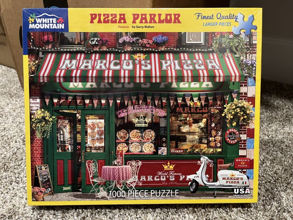 Pizza Parlor - Work & Sell - White Mountain puzzle collectible [Barcode 724819263905] - Main Image 4