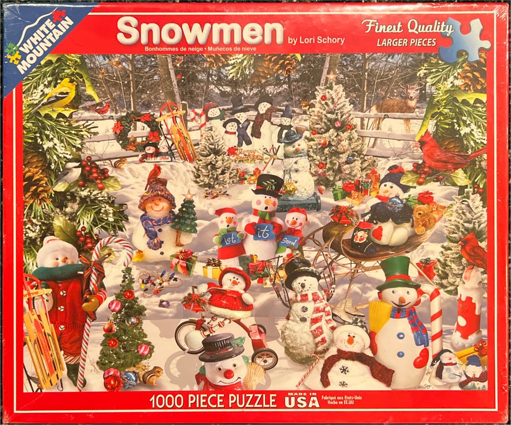 Snowmen - White Mountain puzzle collectible [Barcode 724819251728] - Main Image 3
