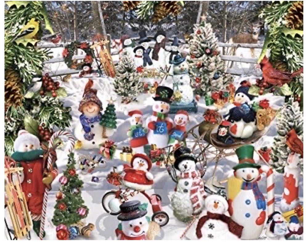 Snowmen - White Mountain puzzle collectible [Barcode 724819251728] - Main Image 4