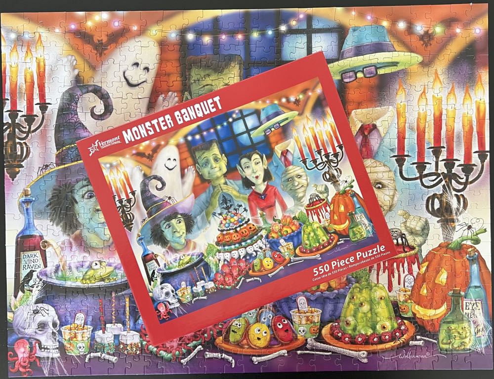 Monster Banquet - 264, 10/18/22 - Vermont Christmas Company puzzle collectible [Barcode 819273021175] - Main Image 4
