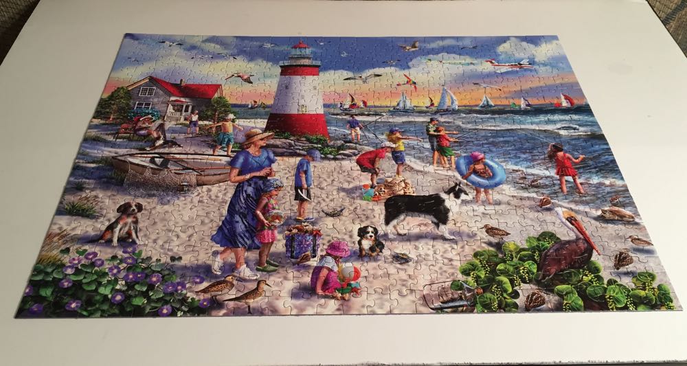 Lighthouse Beach - White Mountain puzzle collectible [Barcode 724819262502] - Main Image 2