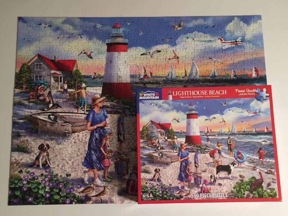 Lighthouse Beach - White Mountain puzzle collectible [Barcode 724819262502] - Main Image 4