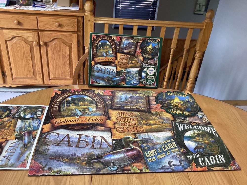 Cabin Signs - Cobble Hill puzzle collectible [Barcode 625012800402] - Main Image 3