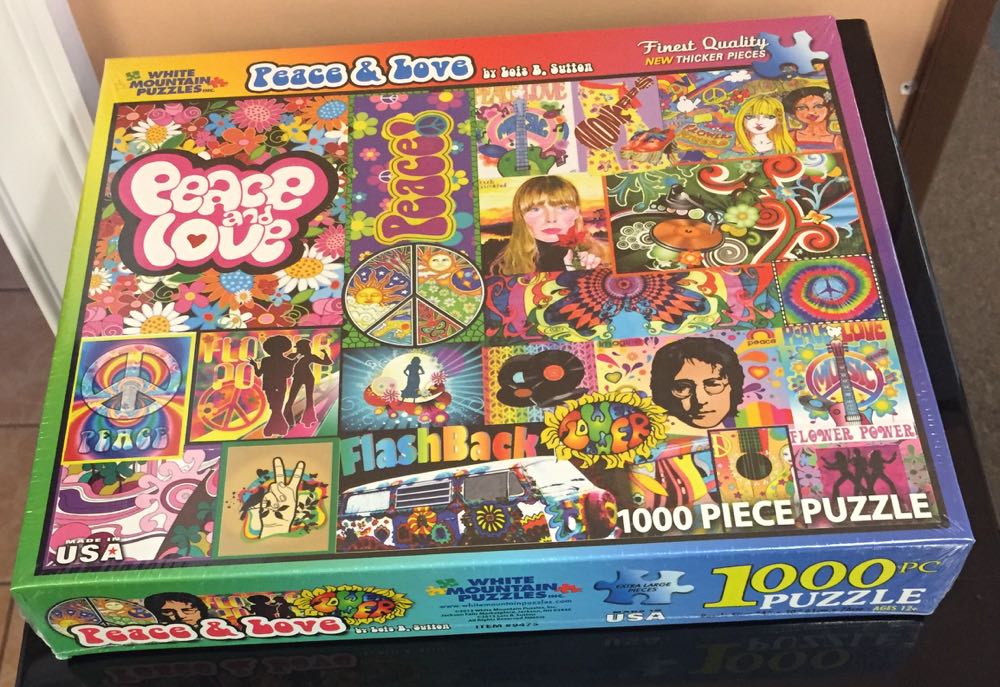 Peace & Love - White Mountain Puzzles puzzle collectible [Barcode 724819255269] - Main Image 2