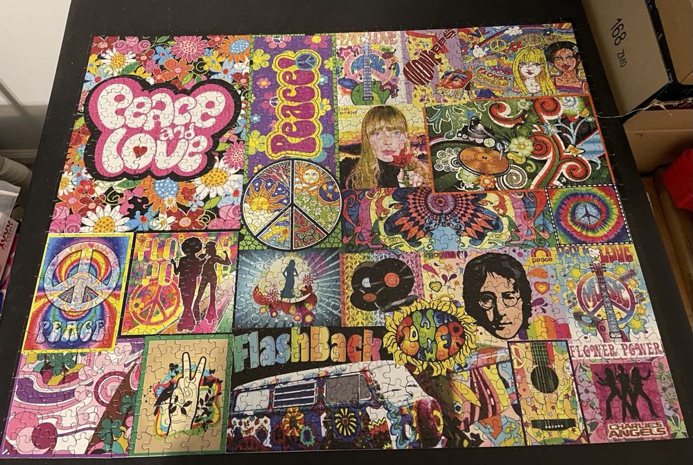 Peace & Love - White Mountain Puzzles puzzle collectible [Barcode 724819255269] - Main Image 3