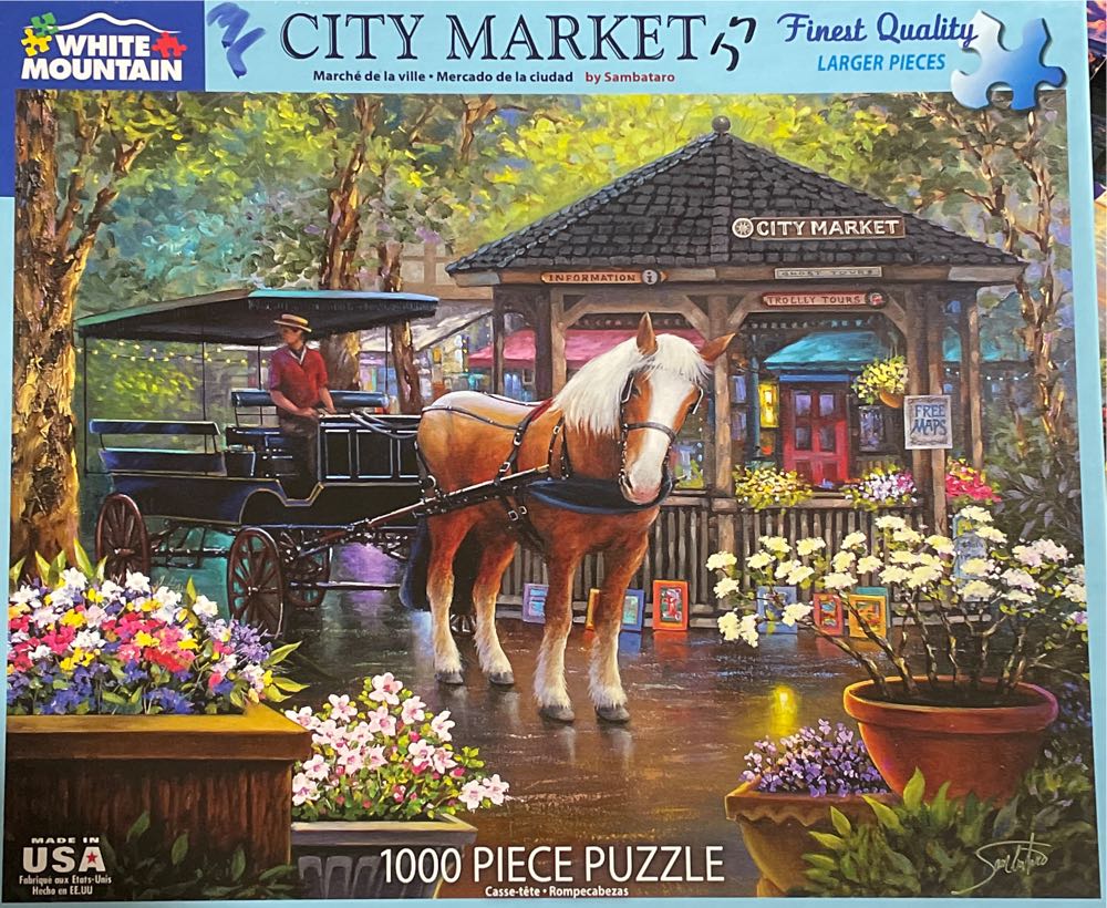 City Market - White Mountain puzzle collectible [Barcode 724819260065] - Main Image 2