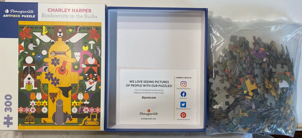 Biodiversity In The Burbs - Pomegranate puzzle collectible [Barcode 9780764955433] - Main Image 2