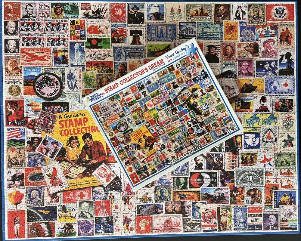 Stamp Collector’s Dream - White Mountain puzzle collectible [Barcode 724819254545] - Main Image 4