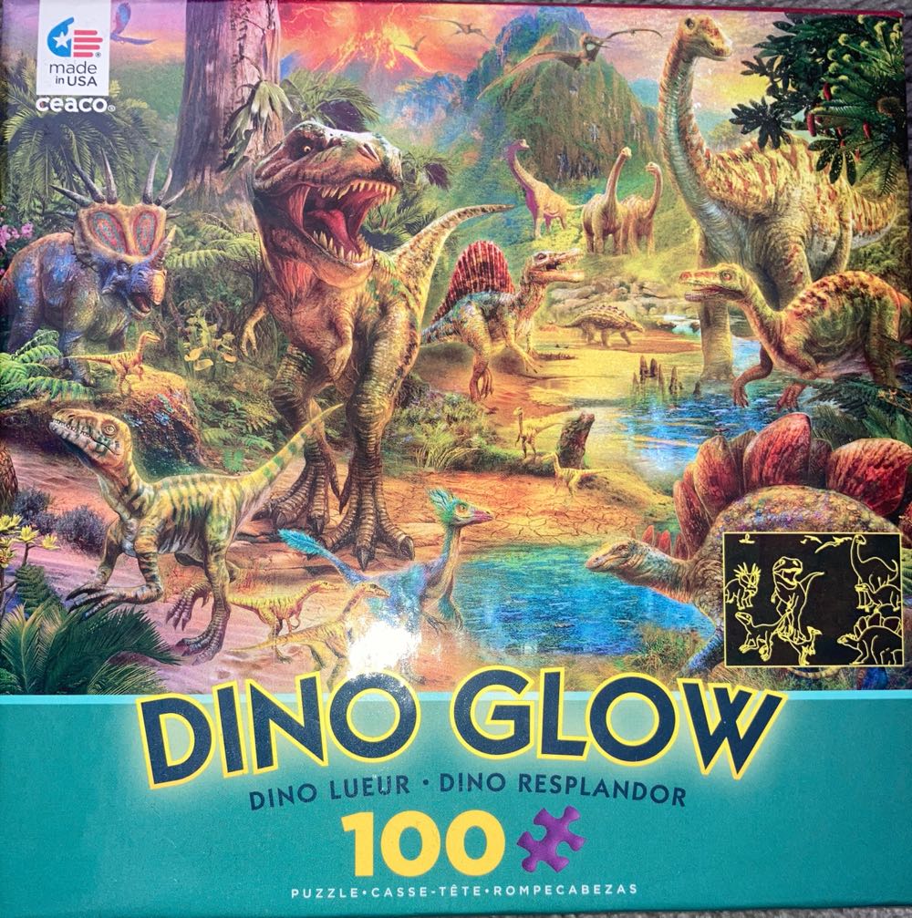 Dino Glow -  Ceaco puzzle collectible [Barcode 021081160391] - Main Image 3
