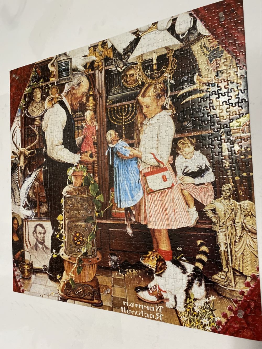 The Curiosity Shop By Norman Rockwell - Thomas Kinkade puzzle collectible [Barcode 094594096082] - Main Image 2