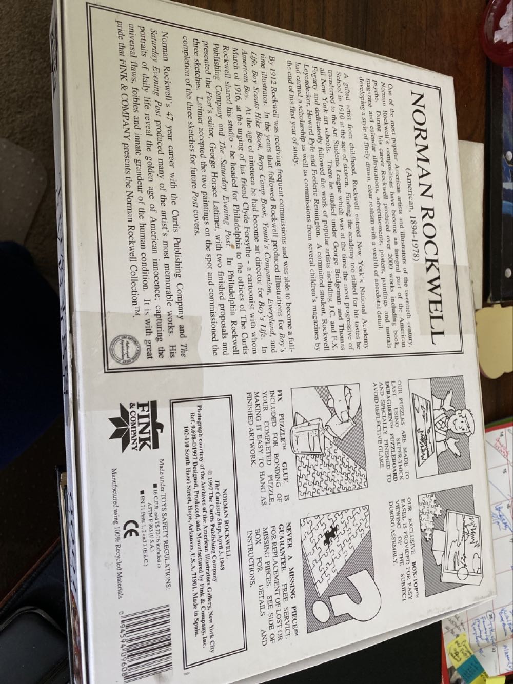 The Curiosity Shop By Norman Rockwell - Thomas Kinkade puzzle collectible [Barcode 094594096082] - Main Image 4