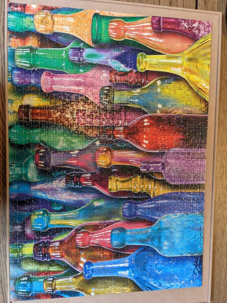 Colorful Bottles SOLD - Ravensburger puzzle collectible [Barcode 4005556823802] - Main Image 2
