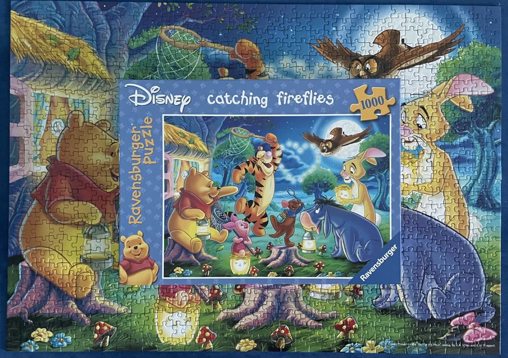 Winnie The Pooh Catching Fireflies (Karli Maken) Saskia1 - Ravensburger puzzle collectible [Barcode 4005556154098] - Main Image 4