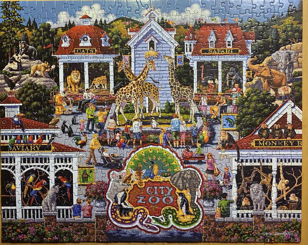 Day At The Zoo - Dowdle puzzle collectible [Barcode 671095001960] - Main Image 2